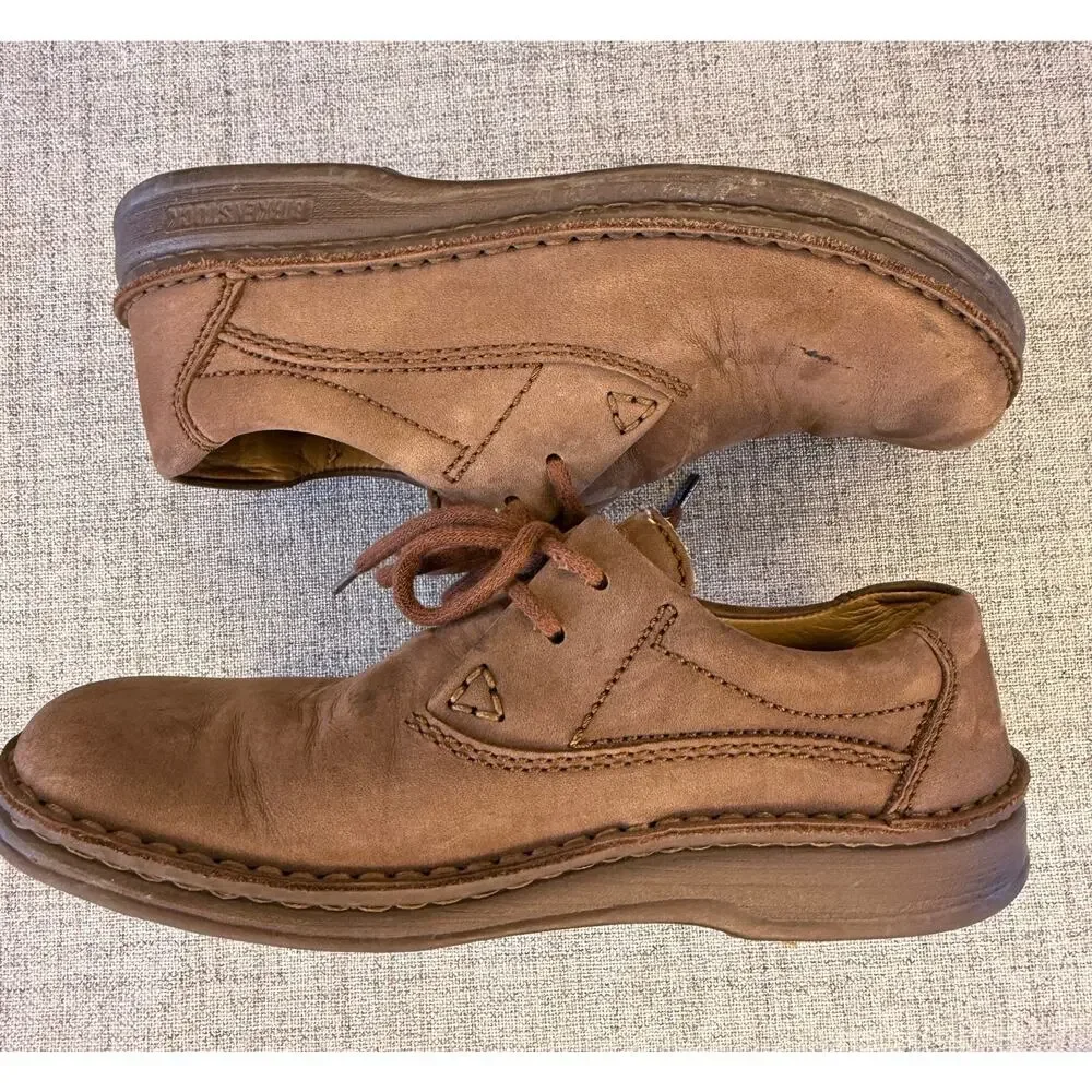 Birkenstock Pasadena Brown Leather Lace Up Oxford Shoes Women’s Size 37 L6